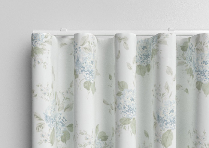 Shabby Chic by Rachel Ashwell Belle Hydrangea, Duck Egg - Made to Measure Curtains - Image 13
